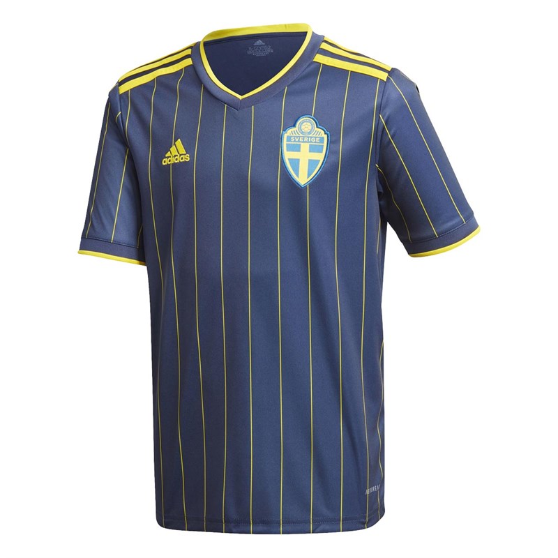 adidas Maillot de Foot SVFF Sweden Away Enfants Bleu