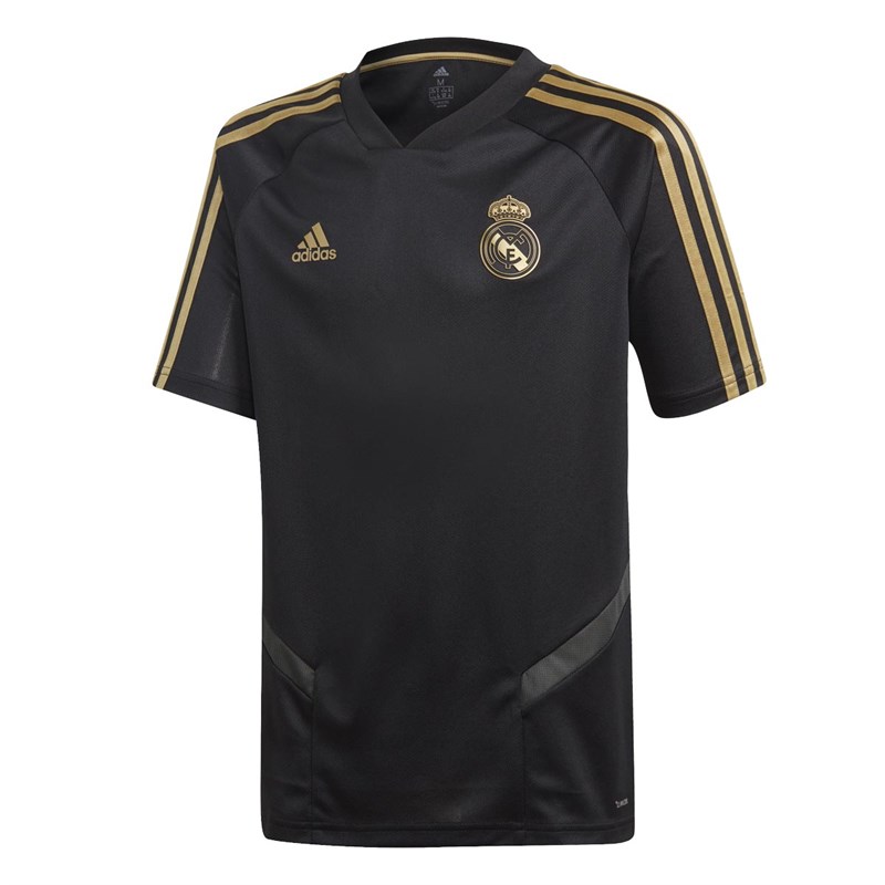 adidas Junior RMCF Real Madird Training Jersey Black/Dark Football Gold