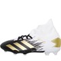 adidas Childrens Predator 20.3 FG Firm Ground Football Boots Footwear White/Gold Metallic/Core Black