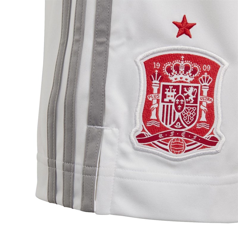 adidas Junior FEF Spain Away Shorts White