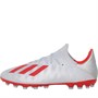 adidas Mens X 19.3 AG Artificial Ground Football Boots Silver Metallic/Hi Res Red/Footwear White