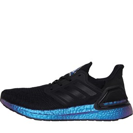 Adidas ultra boost 20 core shop black/core black/boost blue violet metallic