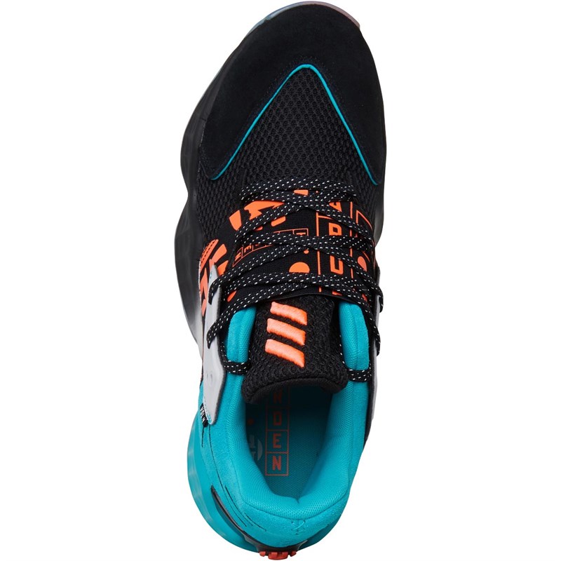 Buy adidas Mens Harden Vol.4 Basketball Shoes Core Black/Signal Coral/Hi Res Aqua
