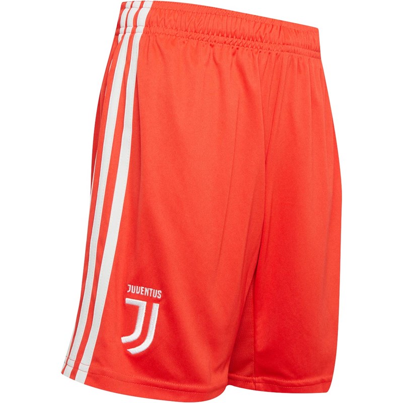 boys red adidas shorts