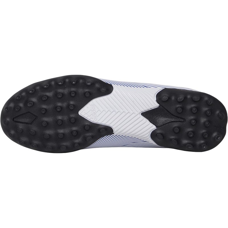 adidas Junior Nemeziz 19.3 TF Astro Football Boots Footwear White/Royal Blue/Royal Blue