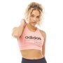 adidas Womens Brilliant Basics Bra Top Glow Pink/Black