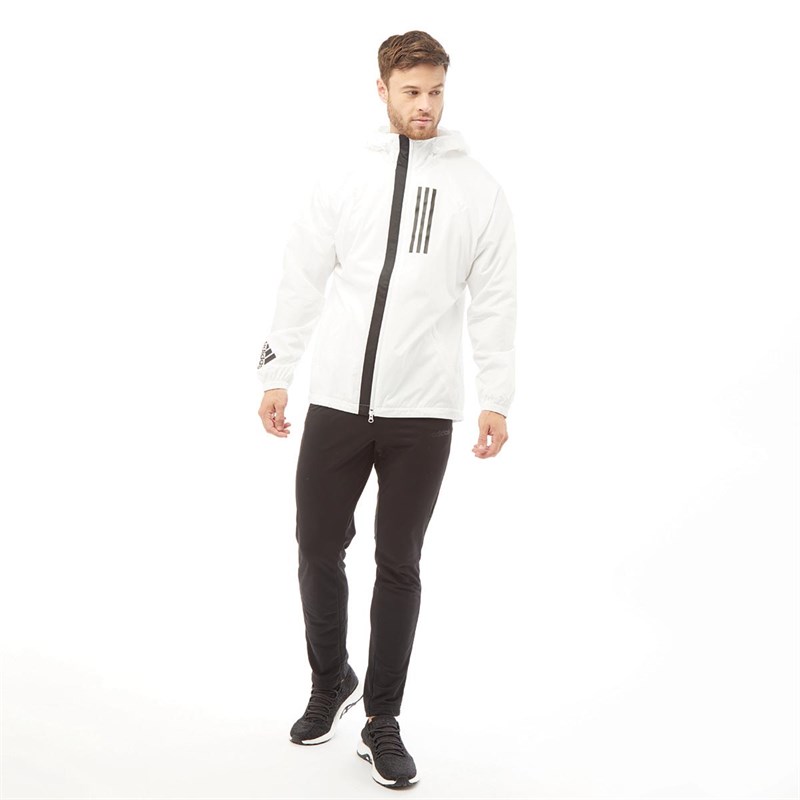 adidas mens response jacket raw white