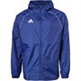 adidas Mens Core 18 Rain Jacket (With Hood) Dark Blue/White