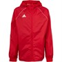 adidas Junior Core 18 Rain Jacket (With Hood) Power Red