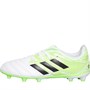 adidas Junior Copa 20.3 FG Firm Ground Football Boots Footwear White/Core Black/Signal Green