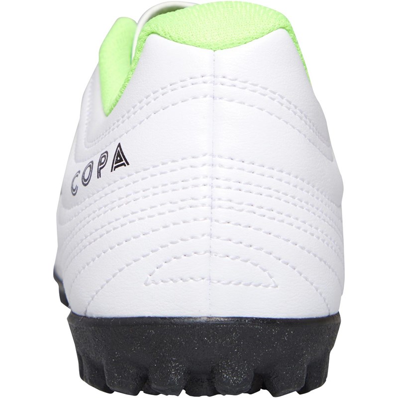 adidas Mens Copa 20.4 Tf Astro Turf Football Boots Footwear White/Core Black/Signal Green