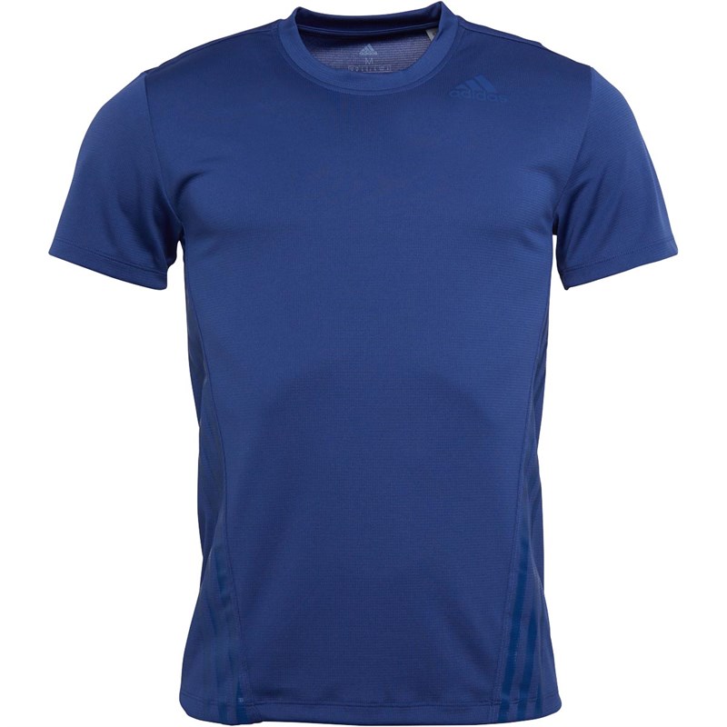 Adidas Tee Shirt Aeroready 3 Stripes Homme Bleu 9194