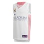 adidas Junior RMCF Real Madrid Baloncesto Basketball Home Jersey White/Dark Blue