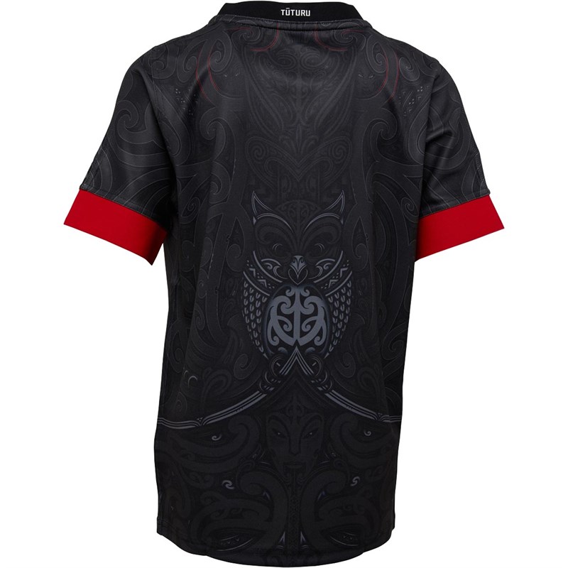 Buy adidas Junior Boys Maori All Blacks Rugby Jersey Black