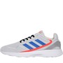 adidas Mens NEBULA ZED Trainers Core White/Glory Blue/Solar Red