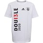 adidas Junior FCB Bayern Munich Double Winners 2020 T-Shirt White
