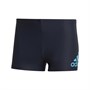 adidas Mens Fitness Badge Of Sport Swim Shorts Legend Ink/Shock Cyan