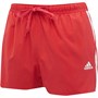 adidas Heren 3-Stripes CLX Zwembroek Rood
