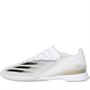 adidas Mens X Ghosted.1 IN Indoor Football Boots Footwear White/Core Black/Metallic Gold