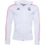 adidas Herrer RMCF Real Madrid 3-Stripes Hættetrøje Hvid