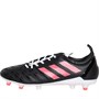 adidas Mens Malice FG Firm Ground Rugby Boots Black/Signal Pink