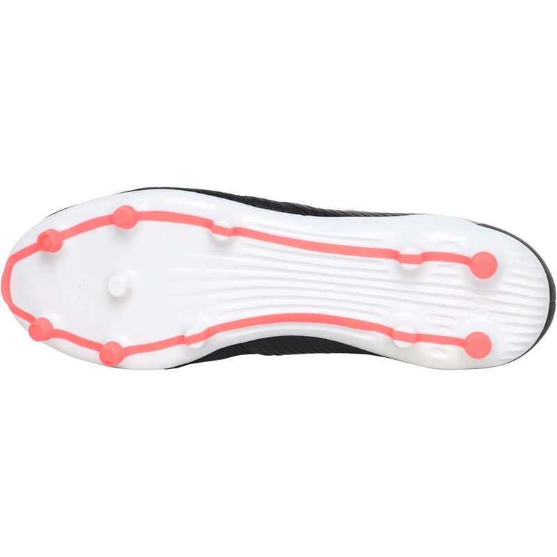 adidas Mens Malice FG Firm Ground Rugby Boots Black/Signal Pink