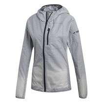 adidas Womens Terrex Agravic Windweave Windbreaker Grey Three/White