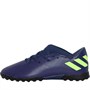 adidas Junior Nemeziz Messi 19.3 Tf Astro Turf Football Boots Tech Indigo/Signal Green/Glory Purple