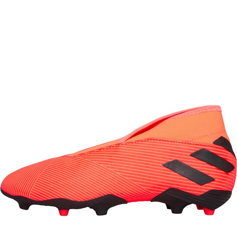 Buy adidas Junior Nemeziz 19.3 Laceless FG Firm Ground Football Boots Signal Coral Core Black Solar Red