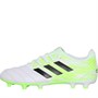 adidas Mens Copa 20.3 FG Firm Ground Football Boots Footwear White/Core Black/Signal Green