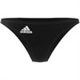 adidas Womens Sporty Bikini Bottoms Black/White