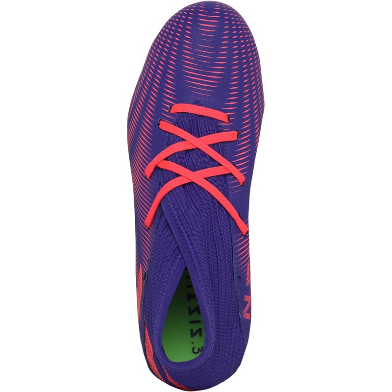 adidas Junior Nemeziz .3 FG Firm Ground Football Boots Energy Ink/Signal Pink/Signal Green