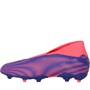 adidas Junior Nemeziz .3 Laceless FG Firm Ground Football Boots Energy Ink/Energy Ink/Signal Pink