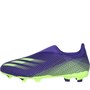 adidas Junior X Ghosted.3 Laceless Fg Firm Ground Football Boots Energy Ink/Signal Green/Energy Ink