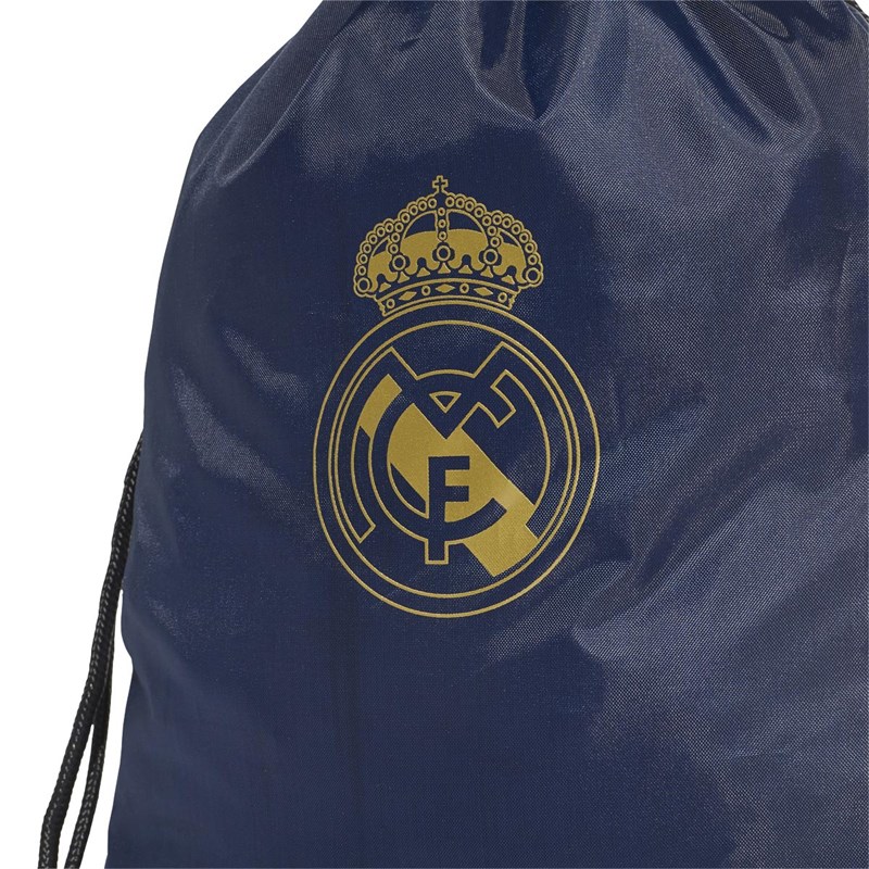 adidas Mens RMCF Real Madrid Gym Sack Night Indigo/Dark Football Gold