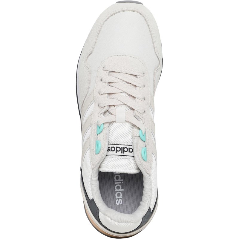adidas Womens 8K 2020 Trainers Core White/Aluminium/Footwear White
