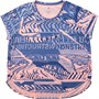 adidas Womens Own The Run Aeroready Graphic Top Glow Pink/Tech Indigo