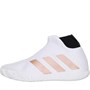 adidas Womens Stycon Laceless Hard Court Tennis Shoes Footwear White/Copper Metallic/Core Black