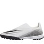 adidas Junior X Ghosted.3 Laceless TF Astro Football Boots Footwear White/Core Black/Footwear White