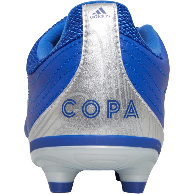 adidas Junior Copa 20.3 FG Firm Ground Football Boots Royal Blue/Silver Metallic/Royal Blue