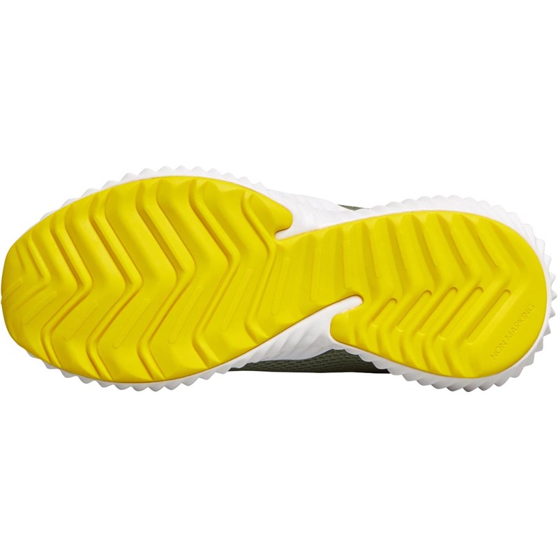 adidas Junior Fortarun Trainers Legend Green/Shocking Yellow/Footwear White