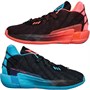 adidas Junior Dame 7 Visionary Basketball Shoes Core Black/Signal Pink/Signal Cyan