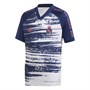 adidas Chłopięce RMCF Real Madrid Pre-Match Top z Dlugim Rekawem Biały