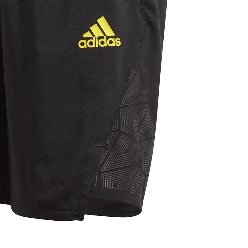 adidas Junior Predator Shorts Black/Bold Yellow