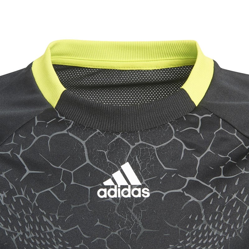 adidas Chłopięce Predator AEROREADY Sweter z Dzianiny z Krótkim Rękawem Czarny