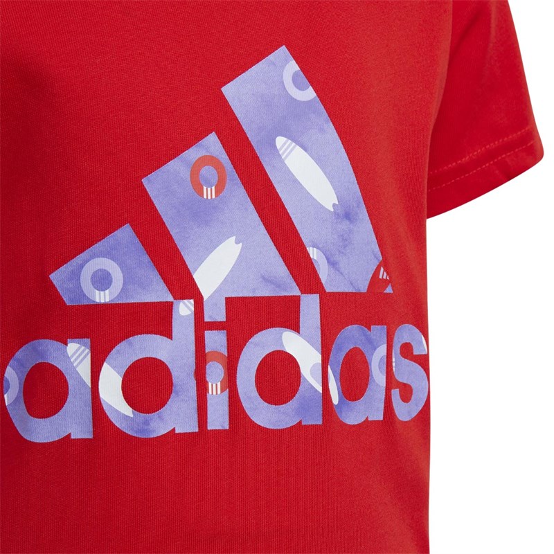 adidas Jungen Badge Of Sport Aeroready T-Shirt Rot