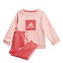 adidas Mädchen Infant 3-Stripes Logo Jogger Set Jogginganzug Rosa