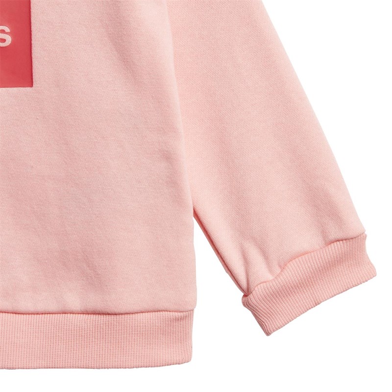 adidas Mädchen Infant 3-Stripes Logo Jogger Set Jogginganzug Rosa
