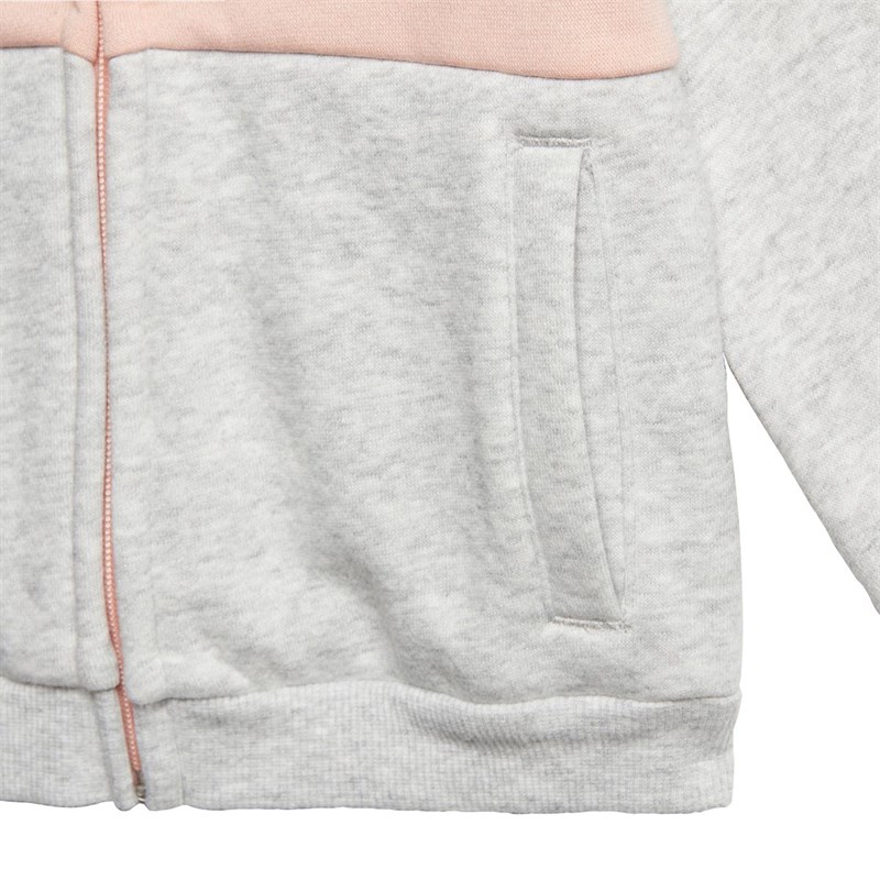 adidas Meisjes Infant 3-Stripes Logo Jogger Set Joggingpak Grijs