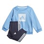 adidas Jungen Infant 3-Stripes Logo Jogger Set Jogginganzug Blau